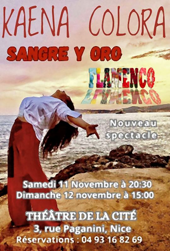 Cartel del espectáculo Sangre y oro